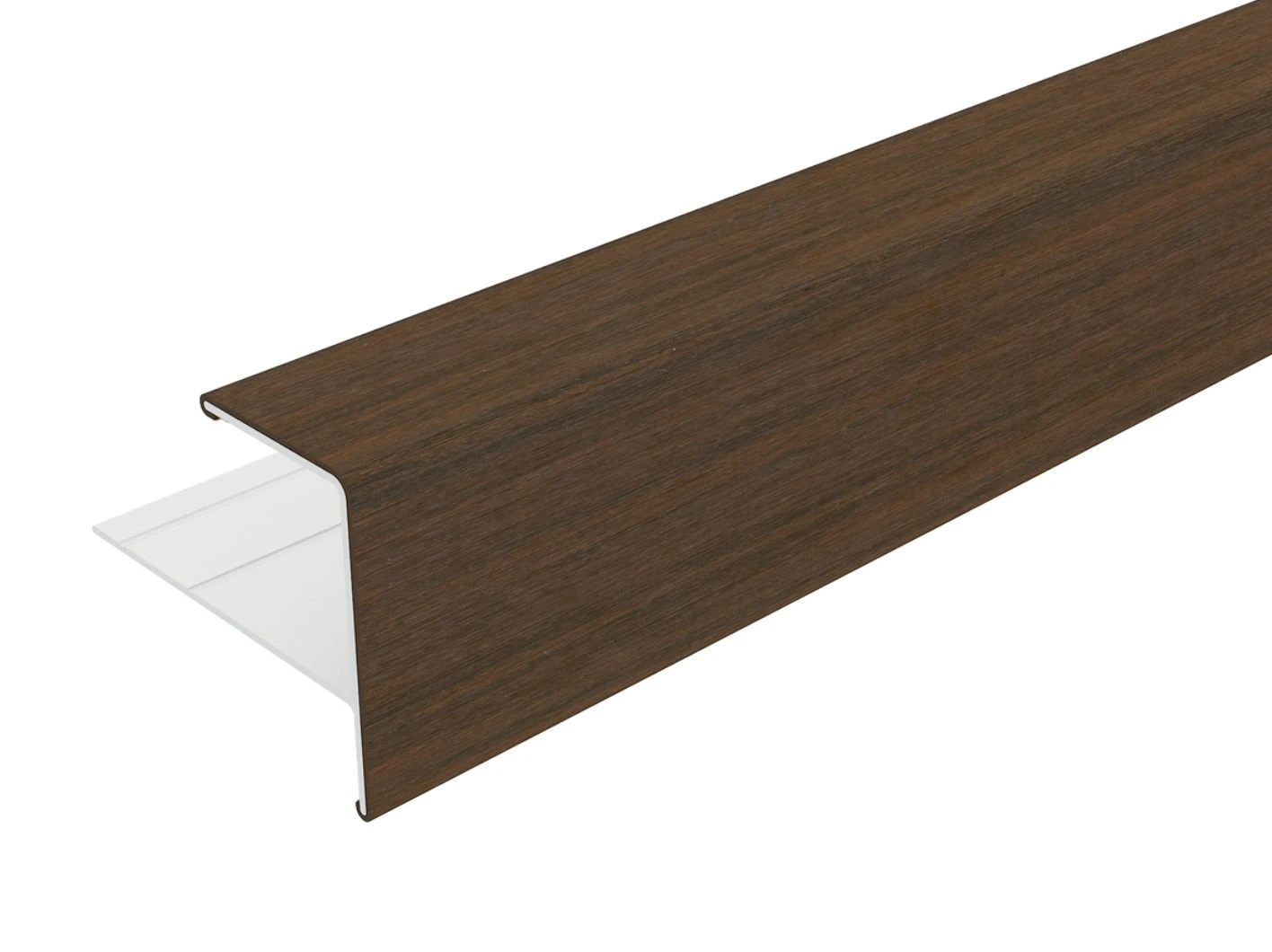 Aluminium Eindprofiel 5 x 5 cm (50 x 50 mm) Ipé - Lengte 300 cm - Afbeelding 1